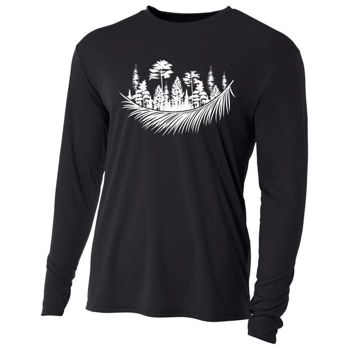 Nature Forest Plants Trees Camping Hiking Mountains Wildlife Cooling Performance Long Sleeve Crew