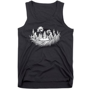 Nature Forest Plants Trees Camping Hiking Mountains Wildlife Tank Top