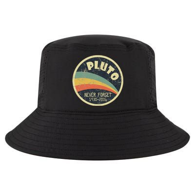 Never Forget Planet Pluto Retro Vintage Cool Comfort Performance Bucket Hat