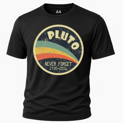 Never Forget Planet Pluto Retro Vintage Performance Shirt