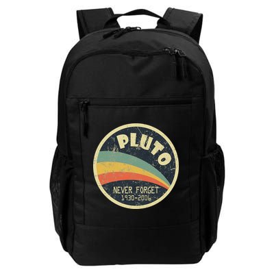 Never Forget Planet Pluto Retro Vintage Backpack
