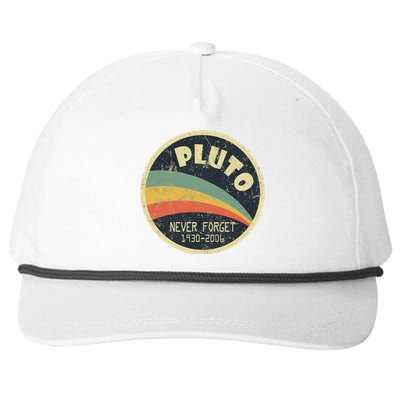 Never Forget Planet Pluto Retro Vintage Snapback Five-Panel Rope Hat