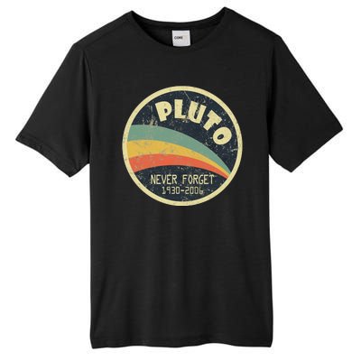 Never Forget Planet Pluto Retro Vintage Tall Fusion ChromaSoft Performance T-Shirt