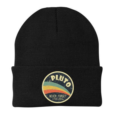 Never Forget Planet Pluto Retro Vintage Beanie