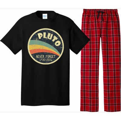 Never Forget Planet Pluto Retro Vintage Pajama Set