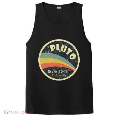 Never Forget Planet Pluto Retro Vintage PosiCharge Competitor Tank