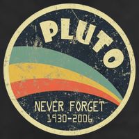 Never Forget Planet Pluto Retro Vintage Hat