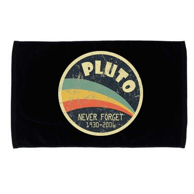 Never Forget Planet Pluto Retro Vintage Microfiber Hand Towel