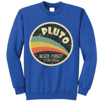 Never Forget Planet Pluto Retro Vintage Sweatshirt