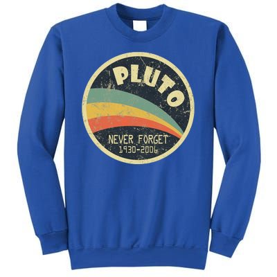 Never Forget Planet Pluto Retro Vintage Sweatshirt