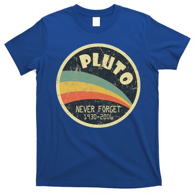 Never Forget Planet Pluto Retro Vintage T-Shirt