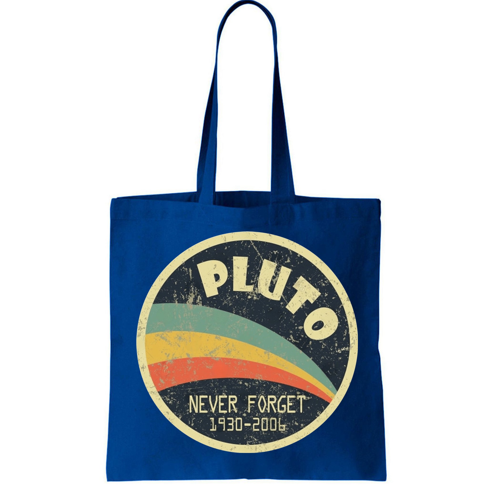 Never Forget Planet Pluto Retro Vintage Bag
