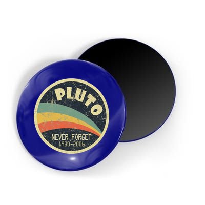 Never Forget Planet Pluto Retro Vintage Magnet