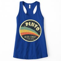 Never Forget Planet Pluto Retro Vintage Womens Tank Top