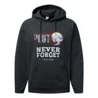 Never Forget Pluto Funny Space Planet Astronomer Performance Fleece Hoodie