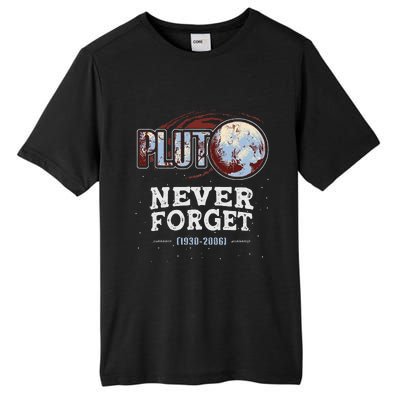 Never Forget Pluto Funny Space Planet Astronomer Tall Fusion ChromaSoft Performance T-Shirt