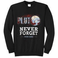 Never Forget Pluto Funny Space Planet Astronomer Tall Sweatshirt