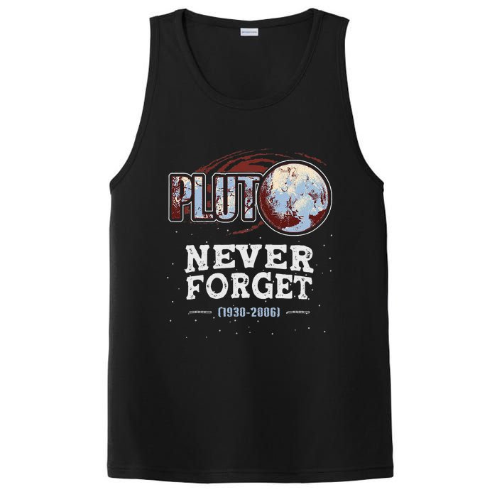 Never Forget Pluto Funny Space Planet Astronomer PosiCharge Competitor Tank