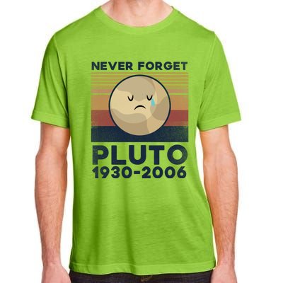 Never Forget Pluto Vintage Gift Adult ChromaSoft Performance T-Shirt