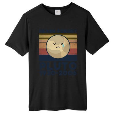 Never Forget Pluto Vintage Gift Tall Fusion ChromaSoft Performance T-Shirt