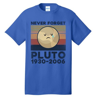 Never Forget Pluto Vintage Gift Tall T-Shirt