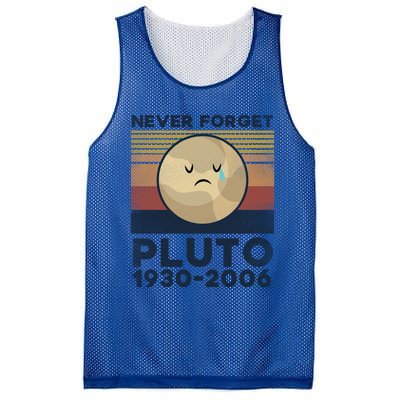 Never Forget Pluto Vintage Gift Mesh Reversible Basketball Jersey Tank