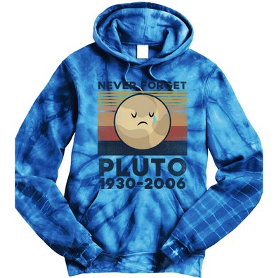 Never Forget Pluto Vintage Gift Tie Dye Hoodie