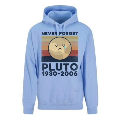 Never Forget Pluto Vintage Gift Unisex Surf Hoodie