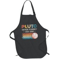 Never Forget Pluto Vintage Retro Funny Space Science Apron