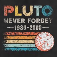 Never Forget Pluto Vintage Retro Funny Space Science Tumbler