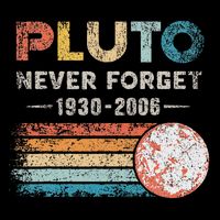 Never Forget Pluto Vintage Retro Funny Space Science Toddler T-Shirt