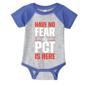 No Fear Pct Patient Care Technician Medical Tech Cool Gift Infant Baby Jersey Bodysuit