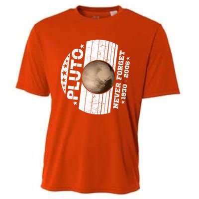 Never Forget Pluto Gift Funny Astronomy Planet Graphic Cool Gift Cooling Performance Crew T-Shirt