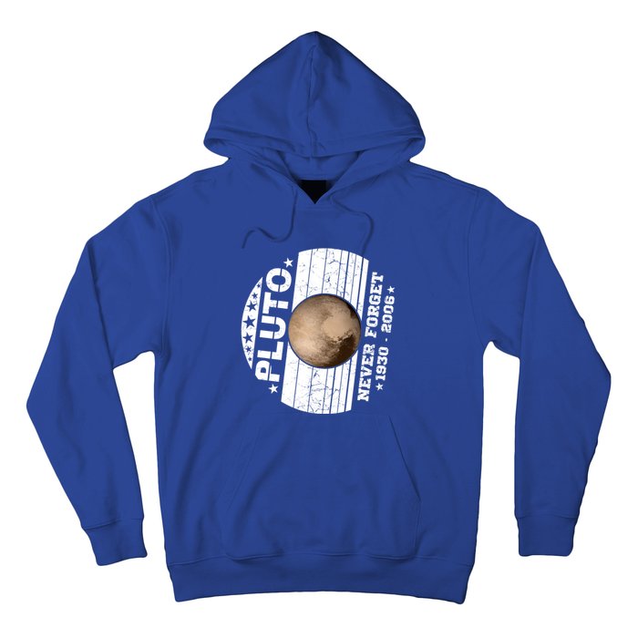 Never Forget Pluto Gift Funny Astronomy Planet Graphic Cool Gift Hoodie