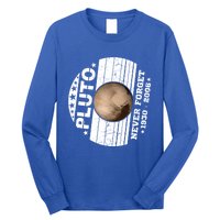 Never Forget Pluto Gift Funny Astronomy Planet Graphic Cool Gift Long Sleeve Shirt