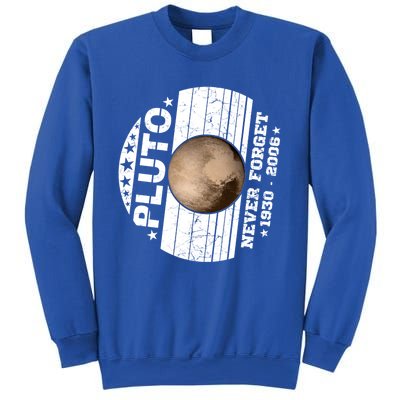 Never Forget Pluto Gift Funny Astronomy Planet Graphic Cool Gift Sweatshirt