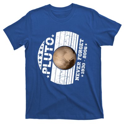 Never Forget Pluto Gift Funny Astronomy Planet Graphic Cool Gift T-Shirt