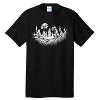 Nature Forest Plants Trees Camping Hiking Tall T-Shirt