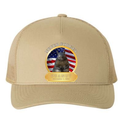 Never Forget Peanut The Squirrel Justice For PNut Remember Yupoong Adult 5-Panel Trucker Hat