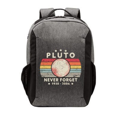 Never Forget Pluto Shirt. Retro Style Funny Space, Science Vector Backpack