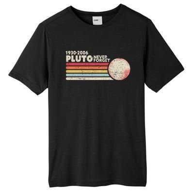 Never Forget Pluto Retro Science Gift Tall Fusion ChromaSoft Performance T-Shirt