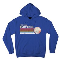 Never Forget Pluto Retro Science Gift Hoodie