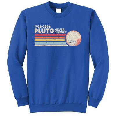 Never Forget Pluto Retro Science Gift Sweatshirt