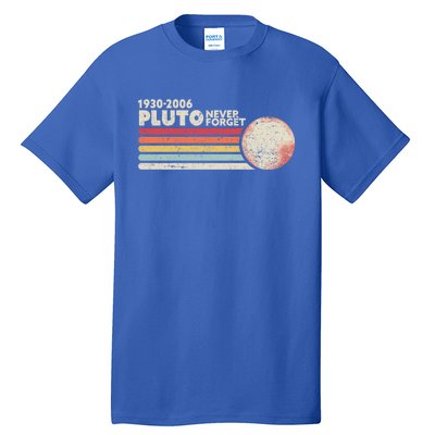 Never Forget Pluto Retro Science Gift Tall T-Shirt