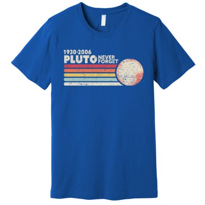 Never Forget Pluto Retro Science Gift Premium T-Shirt