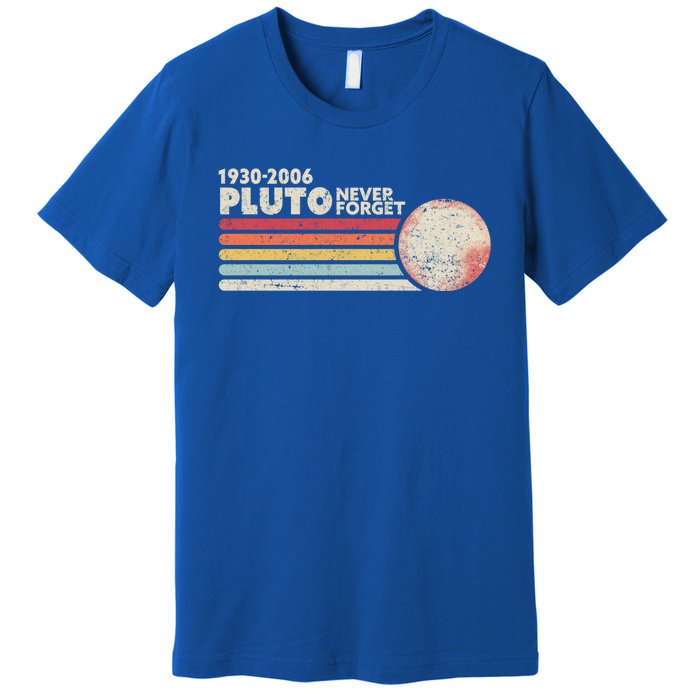 Never Forget Pluto Retro Science Gift Premium T-Shirt