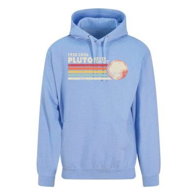 Never Forget Pluto Retro Science Gift Unisex Surf Hoodie