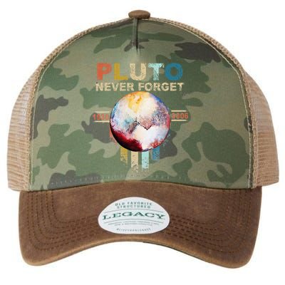 Never Forget Pluto Retro Style Legacy Tie Dye Trucker Hat