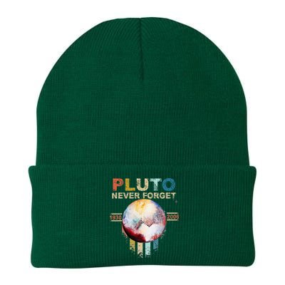 Never Forget Pluto Retro Style Knit Cap Winter Beanie