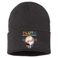 Never Forget Pluto Retro Style Sustainable Knit Beanie